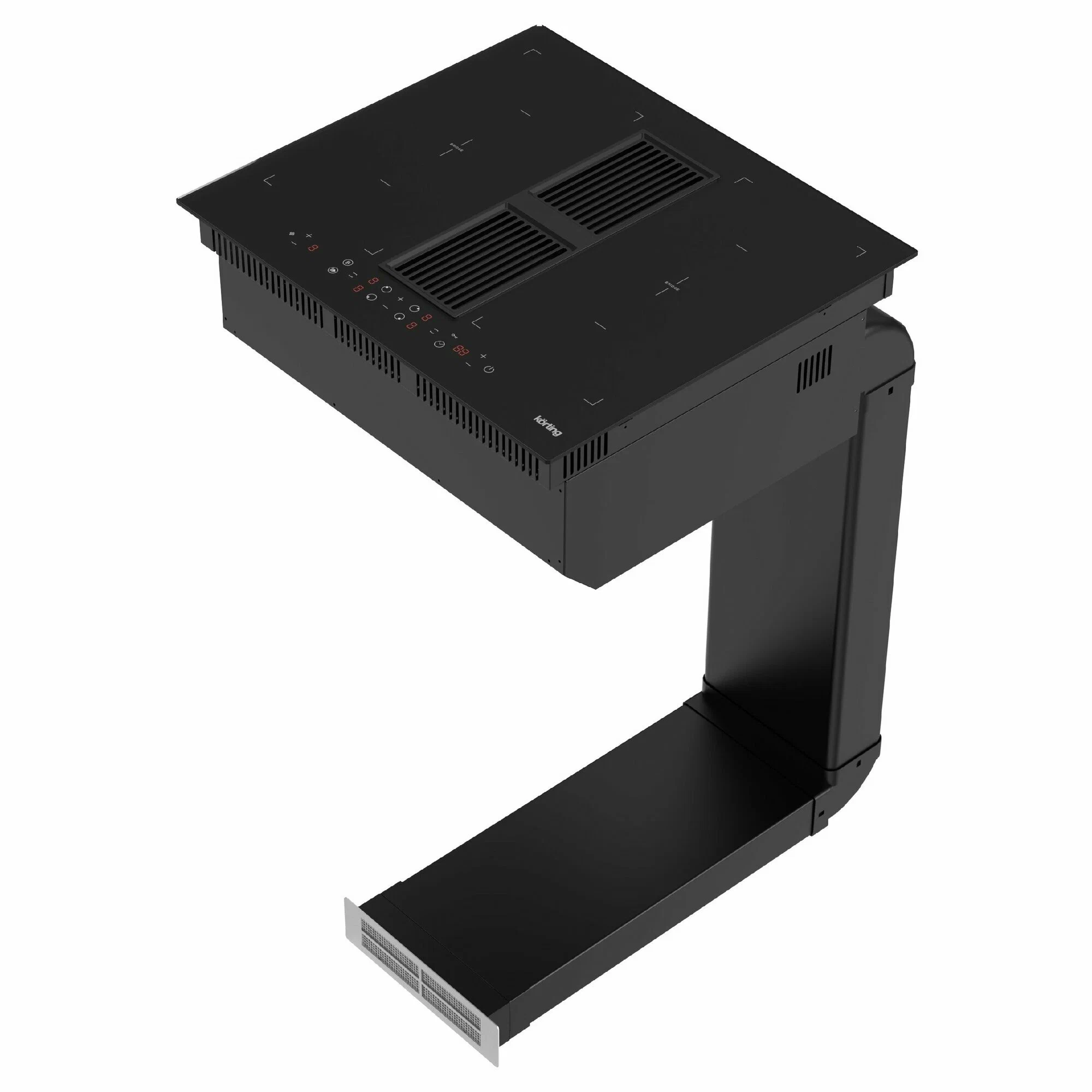 Индукционная варочная панель с вытяжкой Korting HIBH 68980 NB