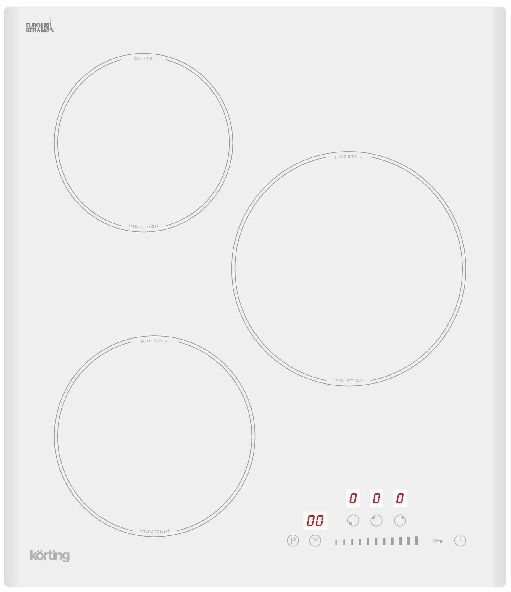 Электрическая варочная панель Korting HI 43053 BW